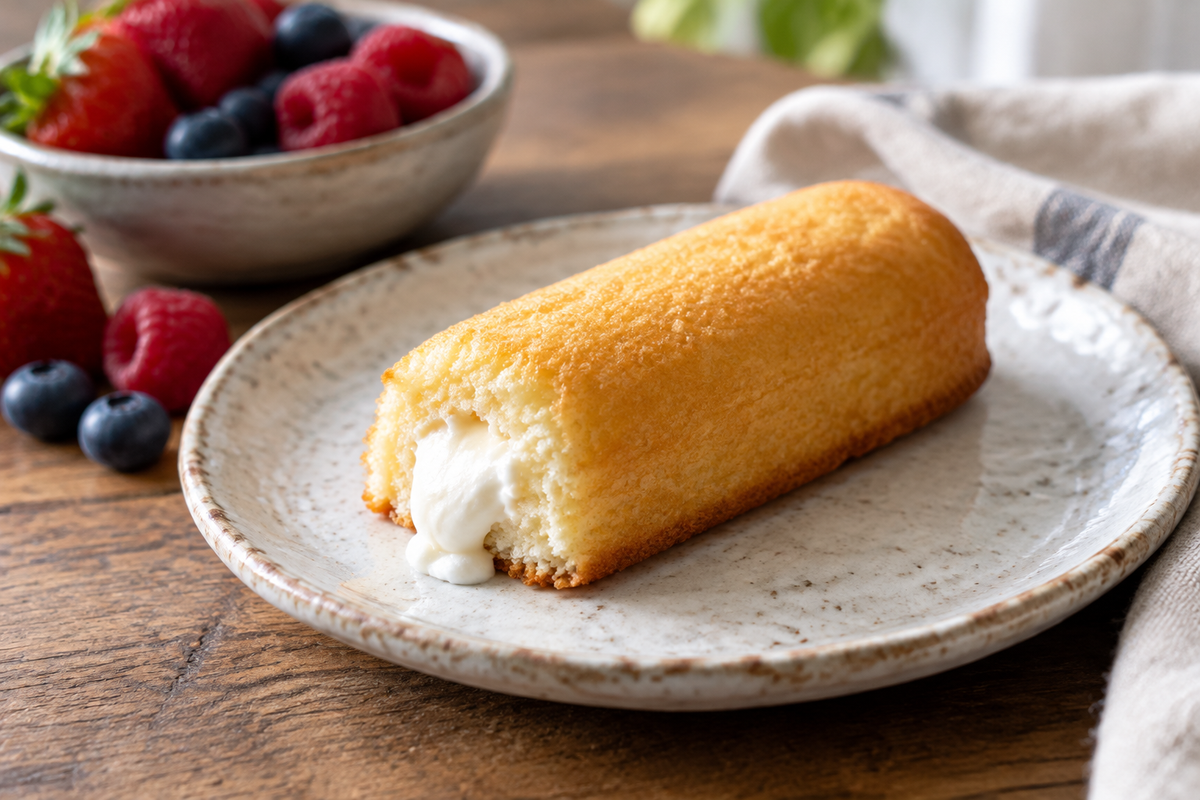 Fresh homemade twinkies with soft sponge cake and creamy filling, perfect homemade twinkies treat