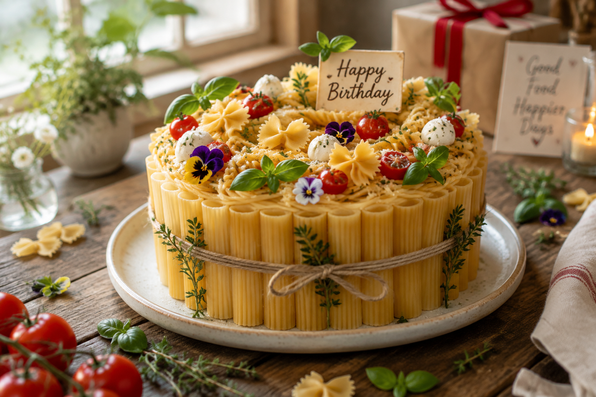 Pasta workshop modelleri birthday cake with bento pasta models decorated for a 19th birthday celebration