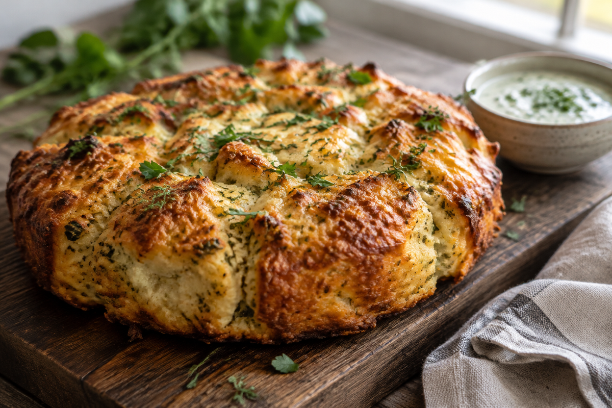 Perfect this item savory baked dish with golden crust and fresh herb garnish