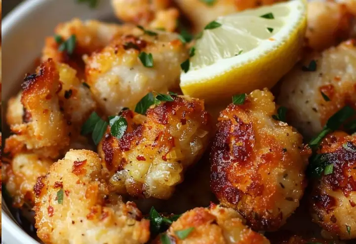 Lemon Garlic Chicken Bites - recipes