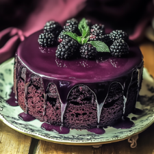 Blackberry Velvet Gothic Cake - Clara quick dinners